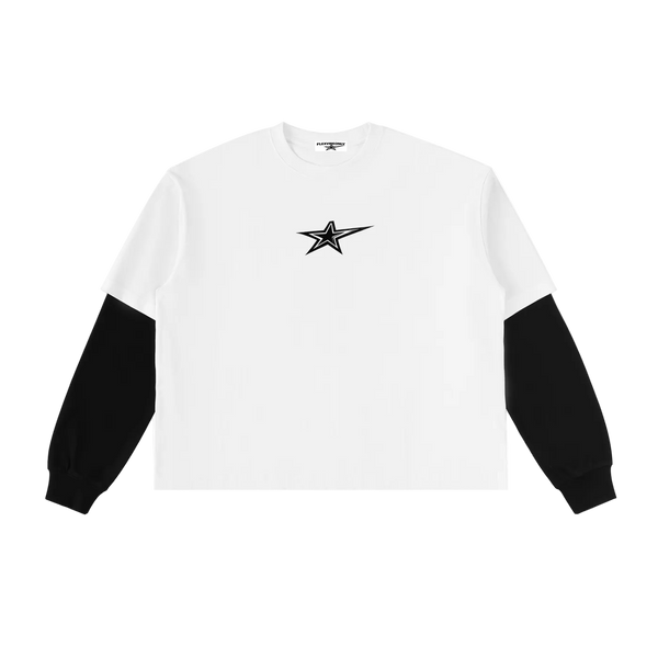 FVO — LONGSLEEVE White with Black