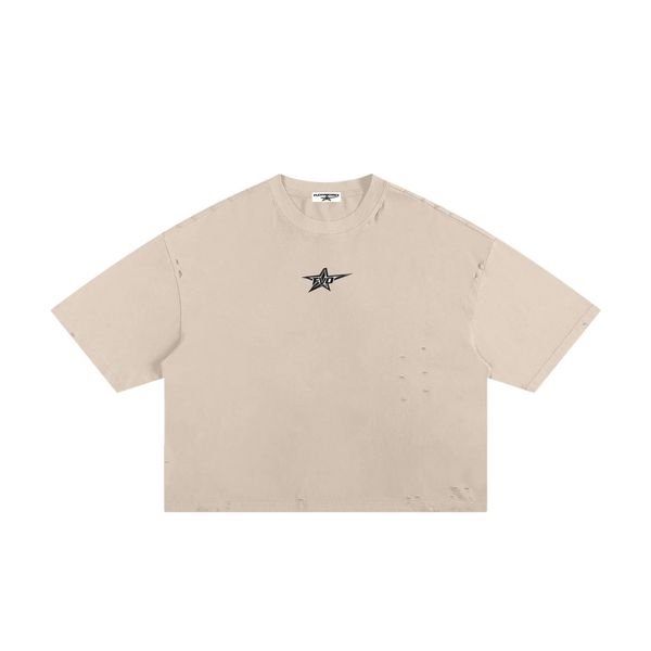 FVO — Frayed Boxy Tee Apricot